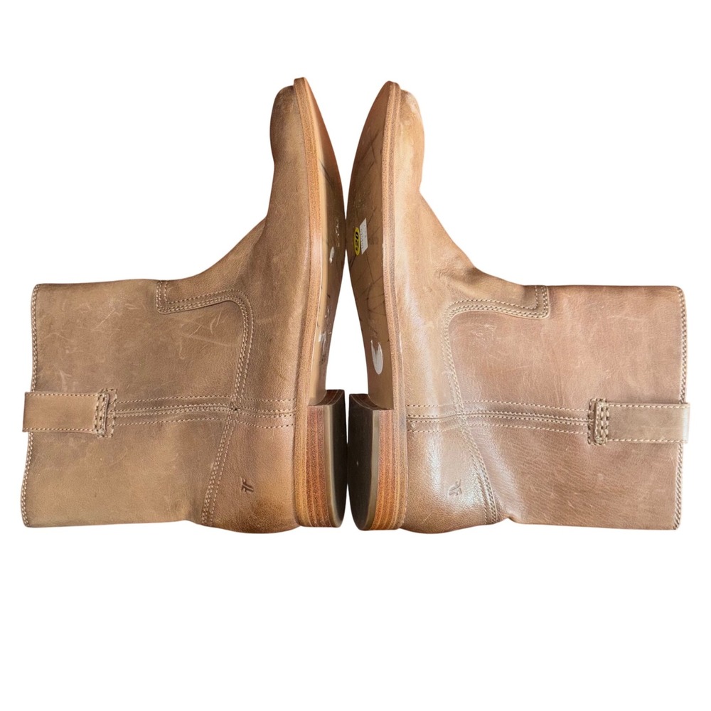 Frye Veronica Short Pull-On Boots • Ash Tan Leather • Women’s 9.5 - Picture 6 of 12